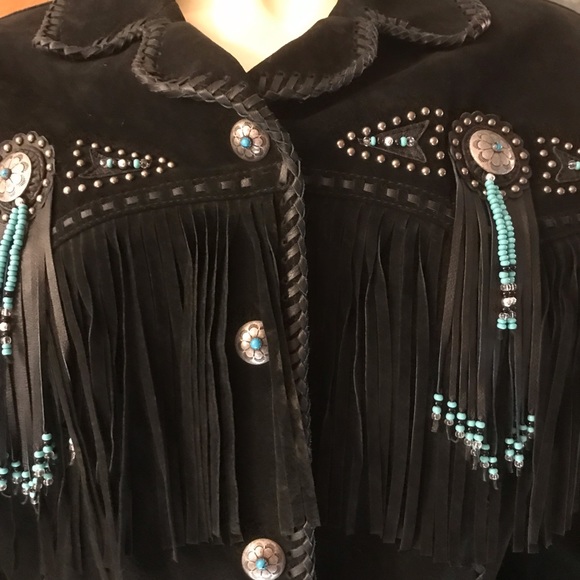 WESTERN JACKET Fringed Suede Leather Jacket - Picture 9 of 9
